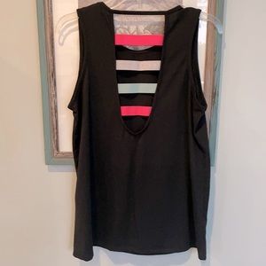 Jessica Simpson Open Back Workout Tank Top